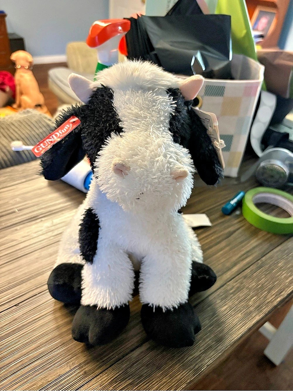 VTG 2009 GUND Fun Cowley Animated Singing Cow Plush 12" #30096 FULLY WORKING w/